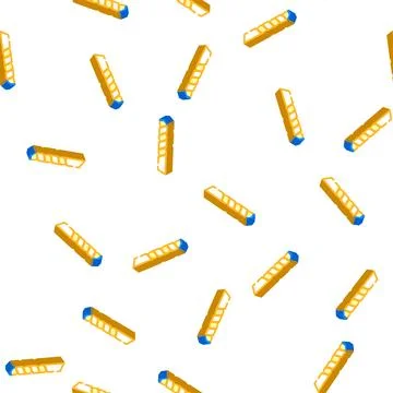 Twist drill bit isometric icon seamless pattern Stock Illustration