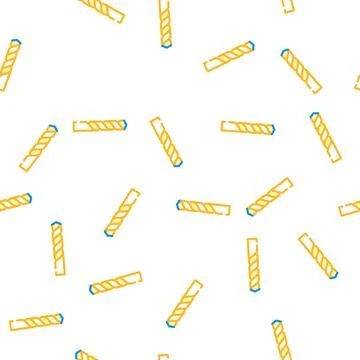 Twist drill bit vector seamless pattern Stock Illustration