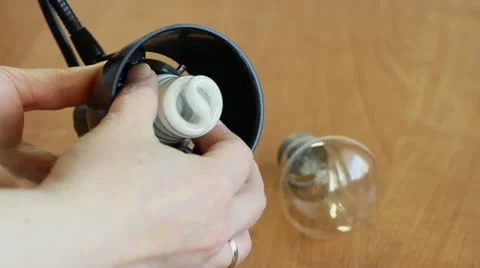 Twist in the economic bulb Stock Footage 21994488
