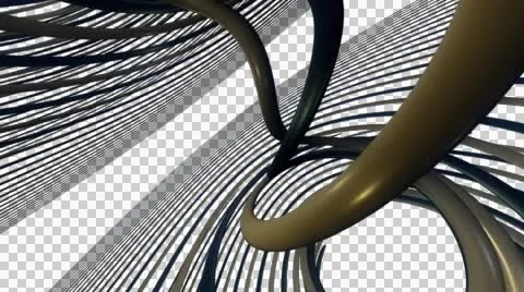 Twist helix space with alpha Stock Footage 54569931