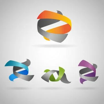 Twist icons Stock Illustration