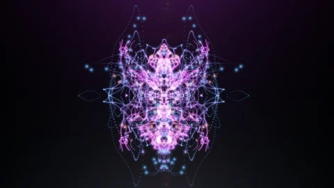 Twist Kaleidoscope Plasma Vertical Shape Form Motion Background Stock Footage 101178425