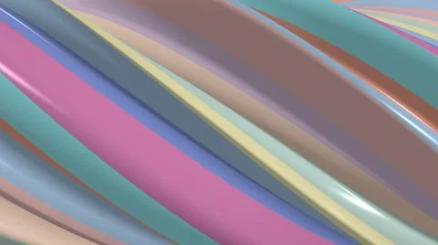 Twist lines 3d rendering minimal modern style. Illustration background Stock Illustration
