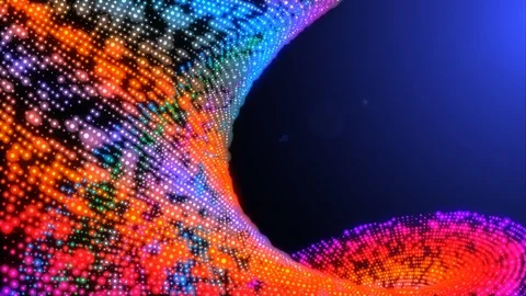 Twist Multi Color Landscape Motion Background Stock Footage 97376836