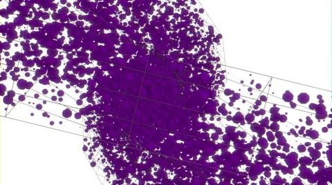 Twist Particles - Abstract animation (HD) Video stock 48768565