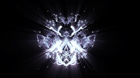 Twist Plasma Horizontal Shape Moving Particle Form Motion Background Stock Footage 101586587