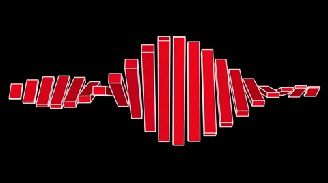 Twisted bars. Seamless loop. Alpha matte Stock Footage 57723734