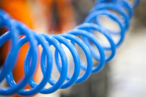 Twisted blue hose Stock Photos