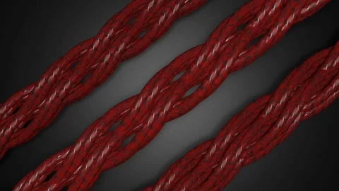 Twisted Cables 4K VJ Loop - Futuristic Motion Background Red Stock Footage 303750196