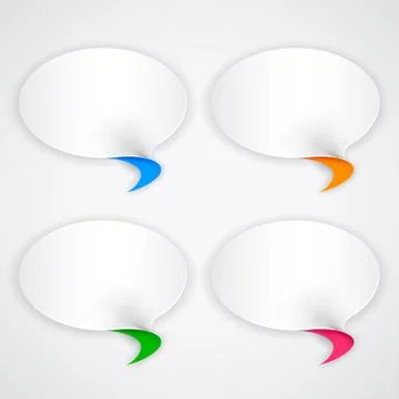 Twisted Chat Bubble Stock Illustration