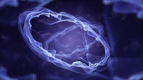 Twisted circle background animation blue color. Stock Footage 88588856