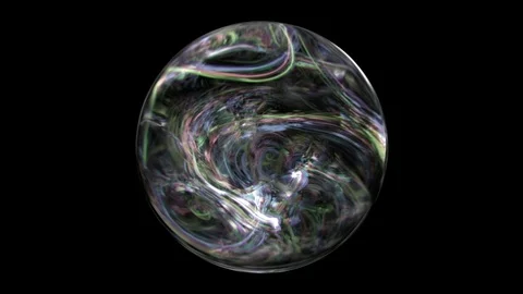 Twisted crystal ball Stock Footage 89889819