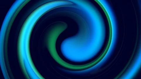 Twisted curved lines rotate as creative abstract background with liquid abstract Stock Footage 125895678