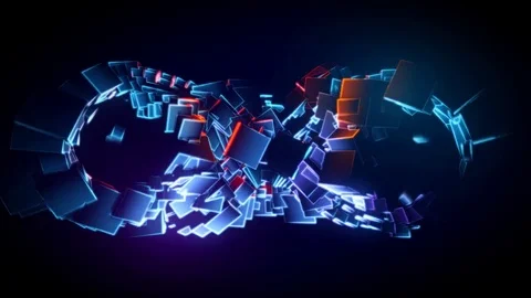 The Twisted Disk Looping Animation Stock Footage 73645461