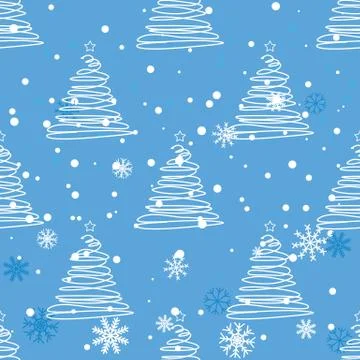 Twisted fir tree pattern Illustrazione stock
