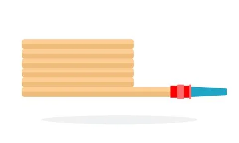 Twisted fire hose Illustrazione stock