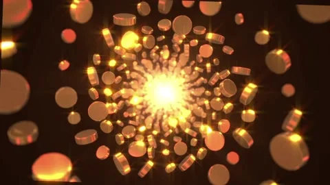 Twisted Glittering Particles Stock Footage 163148468