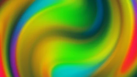 Twisted Gradient Bankground Loop 2d Animation Colorful rainbow paint spot shapes Stock Footage 112504500