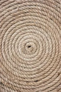Twisted hemp rope Foto stock