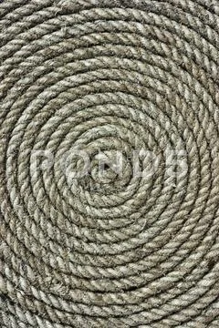 Twisted hemp rope Stock Photos