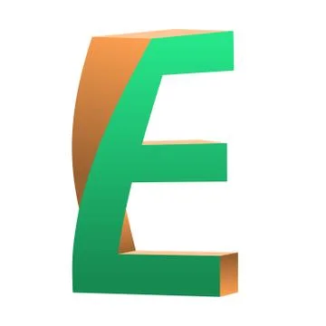 Twisted Letter E Logo Icon Design Template Element Stock Illustration