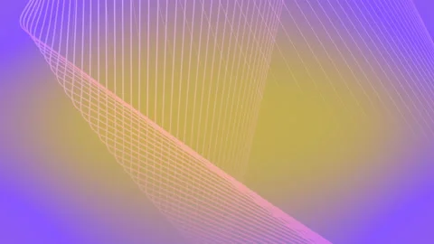 Twisted lines graphic modern pattern. 3d rendering loop animation 4K UHD Stock Footage 158570001