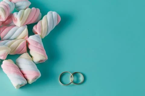 Twisted marshmallow Stock Photos