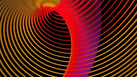 Twisted multicolor lines Stock Footage 95662094