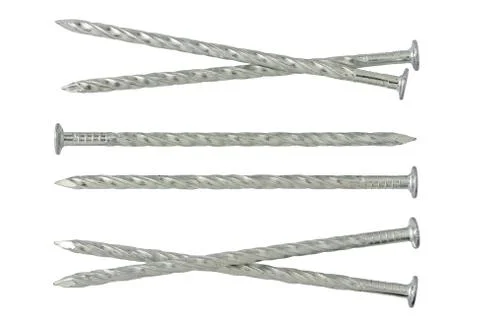 Twisted nails construction. Stock Photos