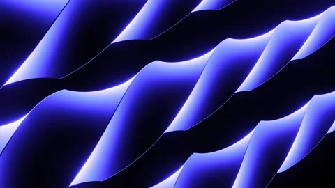 Twisted neon stripes looking like braids on a black background. Design. Parallel Stock Footage 244337964