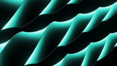 Twisted neon stripes looking like braids on a black background. Design. Parallel Stock Footage 244413870