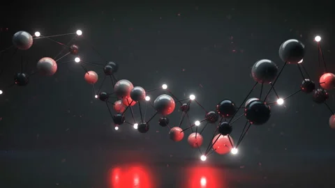 Twisted network mesh spheres seamless loop 3D render animation Stock Footage 129671615