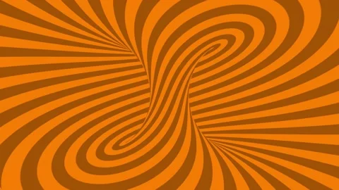 Twisted optical illusion psychedelic background orange Stock Footage 198785287
