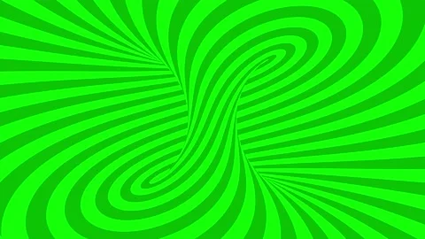 Twisted optical illusion psychedelic background green Stock Footage 198789834