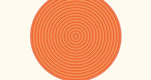 Twisted overlapping color ribbons creating warm sun effect Stock Illustration