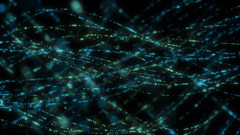 Twisted particle light strings background loop 库存影片 114218467