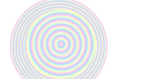 Twisted pastel ribbons in circular pattern 库存插图