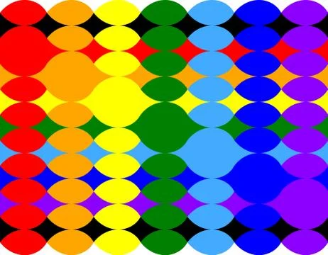 Twisted pattern of ellipses Stock Illustration