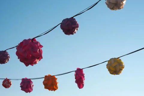 Twisted Plastic Lanterns Stock Photos