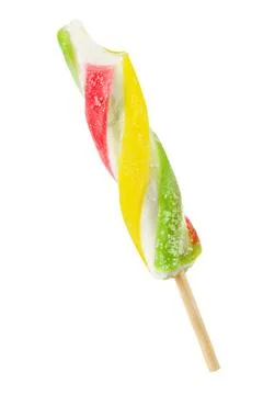 Twisted popsicle isolated Stock Photos