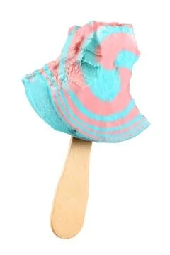Twisted popsicle isolated Stock Photos