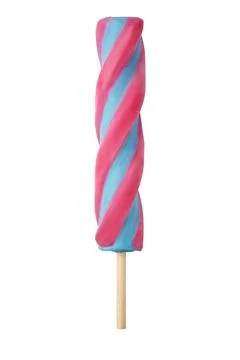 Twisted popsicle isolated on white Stock Photos