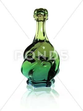 Twisted potion bottle Stock Illustration