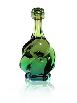 Twisted potion bottle Stock Illustration