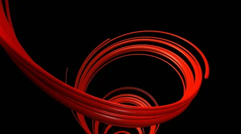 Twisted red strokes Stock Footage 55361027