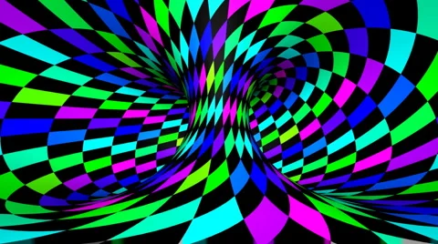 Twisted rotation - wink square colors Stock Footage 1070032