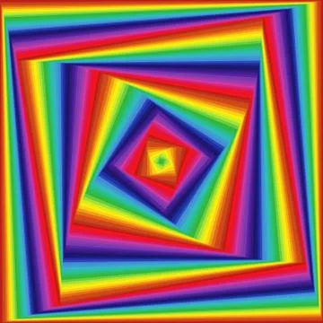 Twisted sequence with spectrum square forms Stock Illustration