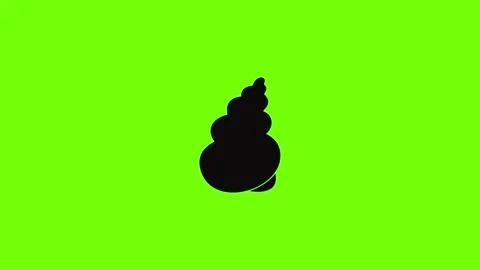 Twisted shell icon animation Stock Footage 157503787