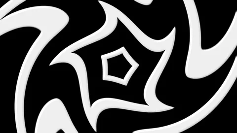Twisted star spin Stock Footage 98666732