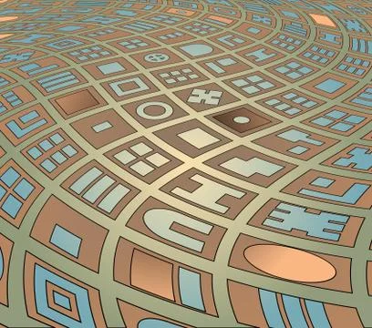 Twisted streets Stock-Illustration